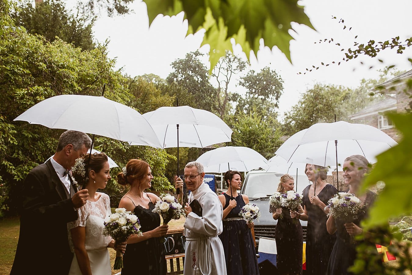 Rainy Wedding Photos